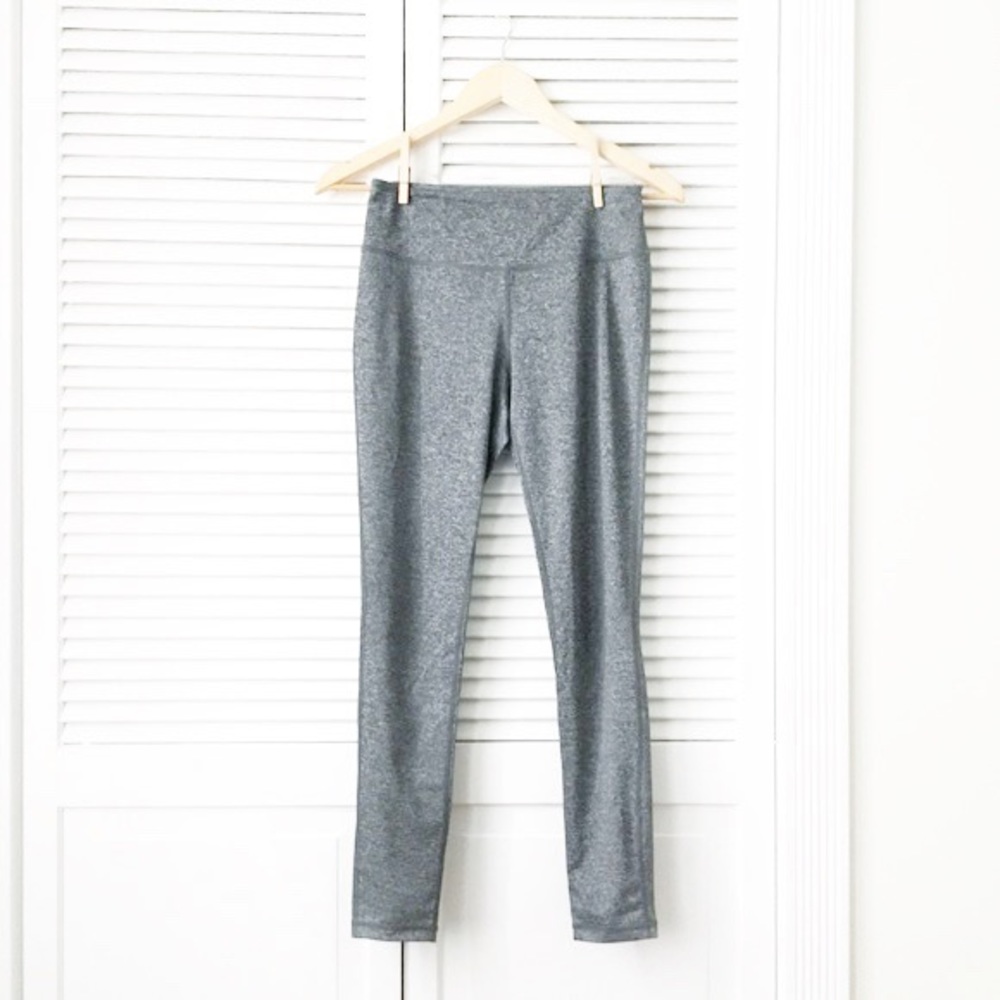 Lady Footlocker Grey Compression Workout Leggings